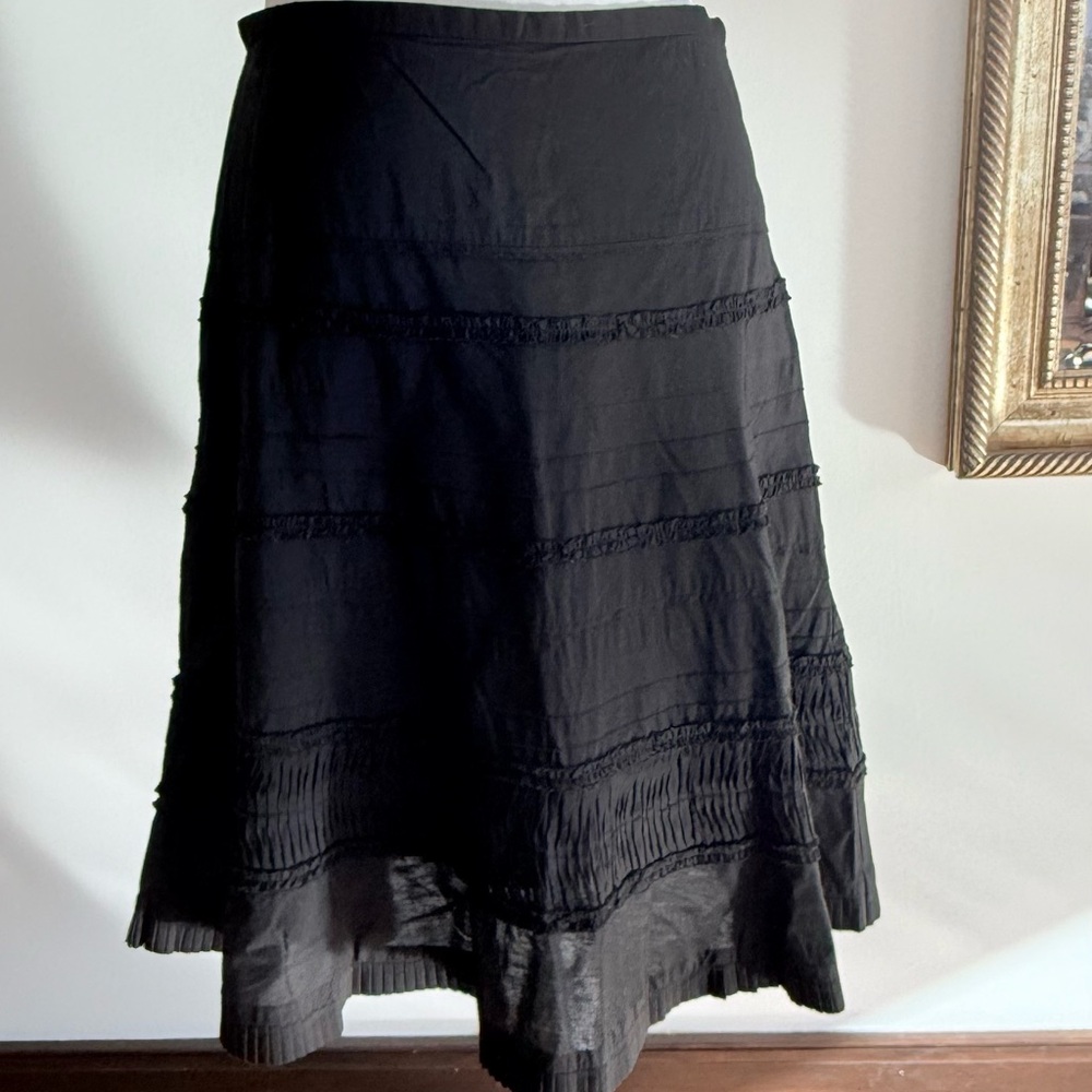 Chic Black A-Line Skirt